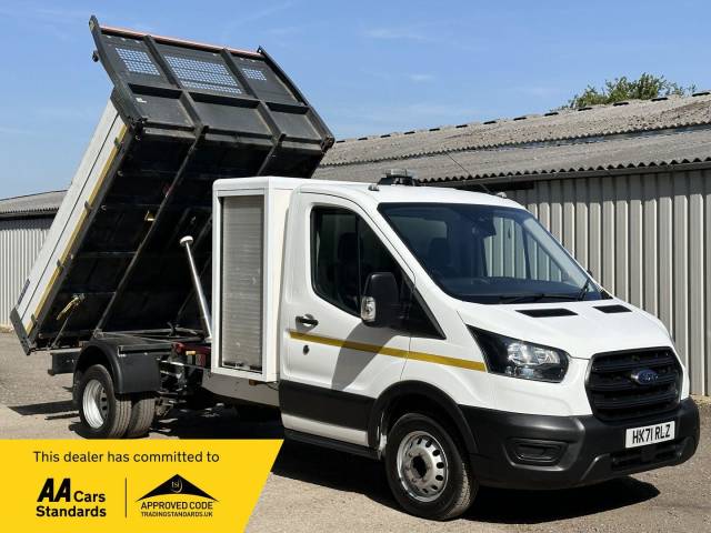 Ford Transit 2.0 350 EcoBlue Leader RWD L3 Euro 6 (s/s) 2dr Tipper Diesel White