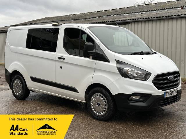 Ford Transit Custom 2.0 320 EcoBlue Crew Van L1 H1 Euro 6 5dr (6 Seat) Combi Van Diesel White