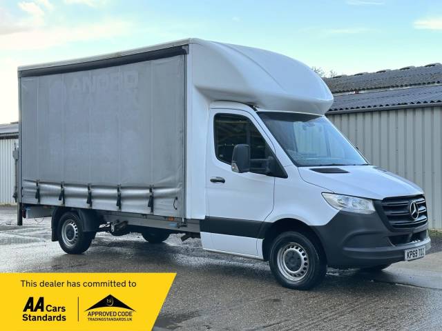 Mercedes-Benz Sprinter 2.1 316 CDI RWD L3 Euro 6 2dr Curtain Side Diesel White