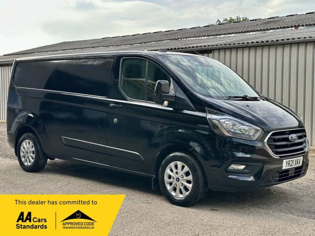 Ford Transit Custom 2.0 300 EcoBlue Limited L2 H1 Euro 6 (s/s) 5dr Panel Van Diesel Black