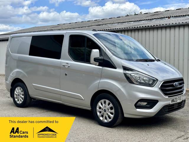 Ford Transit Custom 2.0 300 EcoBlue Limited L1 H1 Euro 6 (s/s) 5dr Panel Van Diesel Silver