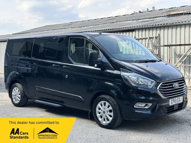 Ford Tourneo Custom 2.0 320 EcoBlue Titanium Auto L2 Euro 6 (s/s) 5dr Minibus Diesel Black