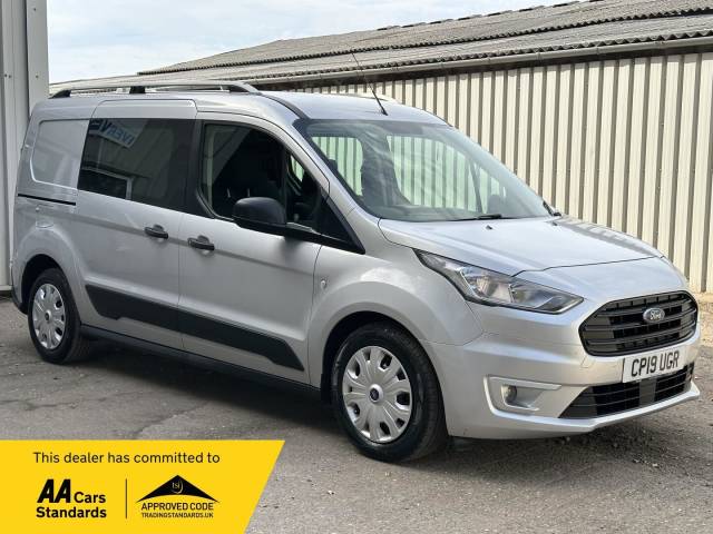 Ford Transit Connect 1.5 230 EcoBlue Trend Crew Van L2 Euro 6 (s/s) 6dr Combi Van Diesel Silver