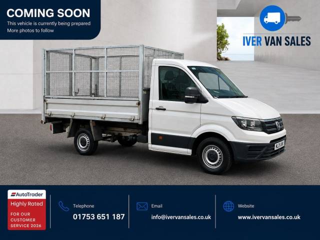 Volkswagen Crafter 2.0 TDI CR35 BlueMotion Tech Startline FWD MWB Euro 6 (s/s) 2dr Tipper Diesel White