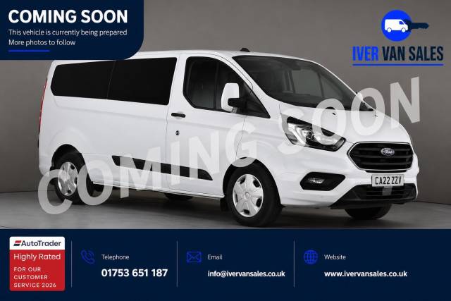 Ford Transit Custom 2.0 320 EcoBlue Trend Kombi Auto L2 H1 Euro 6 (s/s) 5dr Combi Van Diesel White